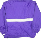 HOLLOWAY Mens Purple & White Outdoor Jacket M Nylon Plain Hooded Zip