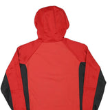 ADIDAS Mens Red & Black Jacket XS Polyester Blend Zip Hoodie Sportswear