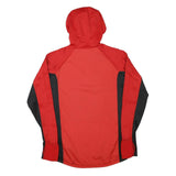 ADIDAS Mens Red & Black Jacket XS Polyester Blend Zip Hoodie Sportswear