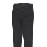 LEVI'S 721 Womens Jeans Black Slim Skinny Denim W28 L32 Stretch Cotton Blend