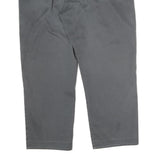 DICKIES Mens Cotton Grey Regular Straight Trousers W40 L27 Workwear Zip Closure