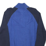 TOMMY HILFIGER Mens Blue Navy Plain Pullover Roll Neck Basic Knit M Cotton Blend