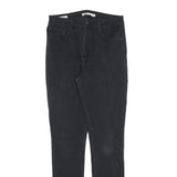 LEVI'S 721 Womens Jeans Black Slim Skinny Denim W29 L32 Stylish Zip