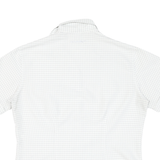 MAMMUT Womens White & Grey Checked Shirt M Short Sleeve Button Front Lightweight