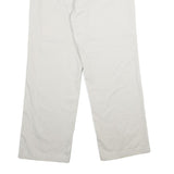 CALVIN KLEIN JEANS Womens Cotton White Relaxed Straight Trousers W32 L30