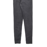 LEVI'S Womens Jeans Black Slim Skinny Denim Medium W25 L30 Zip Pockets