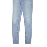 LEVI'S 720 Womens Jeans Blue Slim Skinny Denim Light W27 L28 Stretch Zip