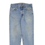 CARHARTT Womens Regular Fit Light Blue Denim Jeans W32 L32 Cotton Blend Zip