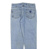CARHARTT Womens Regular Fit Light Blue Denim Jeans W32 L32 Cotton Blend Zip