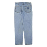 CARHARTT Womens Regular Fit Light Blue Denim Jeans W32 L32 Cotton Blend Zip