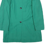 YARELL Womens Green Wool Blend Jacket L Button Plain Classic Tailored