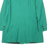 YARELL Womens Green Wool Blend Jacket L Button Plain Classic Tailored