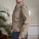 Weekend By Max Mara Jacket - Small Beige Polyester