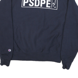 CHAMPION Mens Navy Blue Regeneron PSDPE Crew Neck M Cotton Blend Sweatshirt