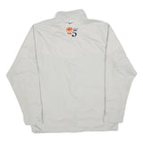 NIKE Mens White Nevada Starting 5 Zip Jacket L Polyester Blend Sportswear