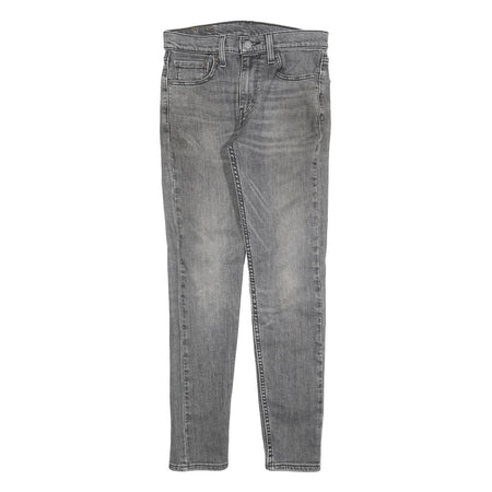LEVI'S 519 HI-BALL Mens Jeans Grey Slim Skinny Denim W30 L30 Zip Closure