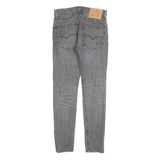 LEVI'S 519 HI-BALL Mens Jeans Grey Slim Skinny Denim W30 L30 Zip Closure