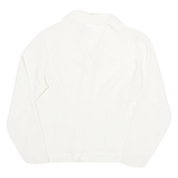 SUSAN BRISTOL Womens White Shirt UK 10 Floral Embroidered Collar Button Shirt
