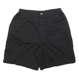 JENIFER MOORE Womens Shorts Black Casual Plain S W26 Lightweight Button Fly