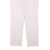LAURA ASHLEY Womens Cotton Blend White Regular Fit Straight Leg Trousers W30 L26
