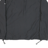 NIKE Mens Black Sports Logo Zip Jacket L Polyester Blend Plain Lightweight