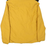 ZARA Womens Yellow Polyster Blend Winter Jacket S Hooded Zip Puffer Warm
