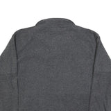 MOUNTAIN GEAR Womens Grey Plain Rugby Collar Polyester Jumper M Outdoor Casual