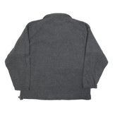 MOUNTAIN GEAR Womens Grey Plain Rugby Collar Polyester Jumper M Outdoor Casual