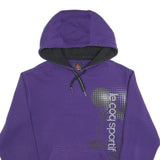 LE COQ SPORTIF Mens Purple Hoodie M Cotton Blend Casual Pullover Hooded