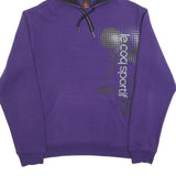 LE COQ SPORTIF Mens Purple Hoodie M Cotton Blend Casual Pullover Hooded