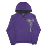 LE COQ SPORTIF Mens Purple Hoodie M Cotton Blend Casual Pullover Hooded
