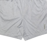 REEBOK Mens Grey Casual Polyester Sports Shorts L W34 Lightweight Breathable