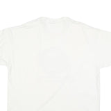 HANES Mens White Make A Giant Difference Graphic T-Shirt XL Short Sleeve Crew