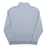 NAUTICA Mens Grey Quarter Zip M Sweatshirt Cotton Blend Pullover Casual