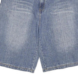 EASY STREET Mens Blue Denim Shorts 2XL W36 Cotton Blend Casual Relaxed Fit