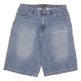 EASY STREET Mens Blue Denim Shorts 2XL W36 Cotton Blend Casual Relaxed Fit