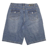 EASY STREET Mens Blue Denim Shorts 2XL W36 Cotton Blend Casual Relaxed Fit