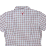 JACK WOLFSKIN Womens Beige & Red Travel Check Shirt S Lightweight Summer Casual