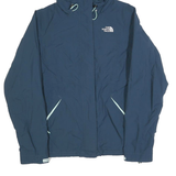 THE NORTH FACE Womens Navy Blue Outdoor Jacket S Polyester Hybrid Zip Hooded