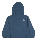 THE NORTH FACE Womens Navy Blue Outdoor Jacket S Polyester Hybrid Zip Hooded