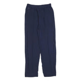 LACOSTE Womens Navy Regular Fit Trousers W28 L28 Drawstring Casual