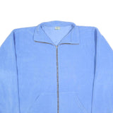 APPLE Womens Blue Jacket XL Polyester Blend Plain Zip Casual Outerwear
