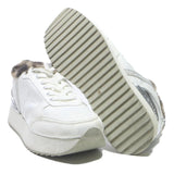 REPLAY Womens Chunky Trainers White Synthetic UK 6 Faux Fur Trim Casual Fashion