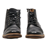 UGG Lace-Up Boots Black Leather Womens UK 7.5