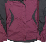 THE NORTH FACE Womens Purple & Black Zip Jacket M Polyester Blend Outdoor