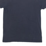 TOMMY HILFIGER Mens Blue Graphic T-Shirt L Short Sleeve Crew Neck Logo Print