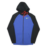 NIKE Mens Blue & Black Hoodie S S Full Zip Lightweight Sportswear