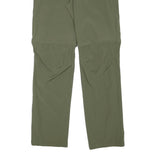 ROCKTRAIL Mens Polyester Blend Green Regular Fit Trousers W32 L31 Outdoor Zip