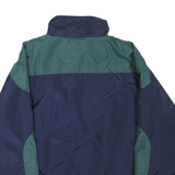 LA LOVING Mens Navy & Green Zip Jacket XL Polyester Blend Colourblock Casual