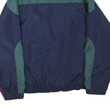 LA LOVING Mens Navy & Green Zip Jacket XL Polyester Blend Colourblock Casual